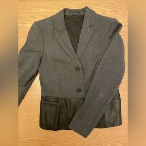Theory Blazer with leather details | women’s size 6